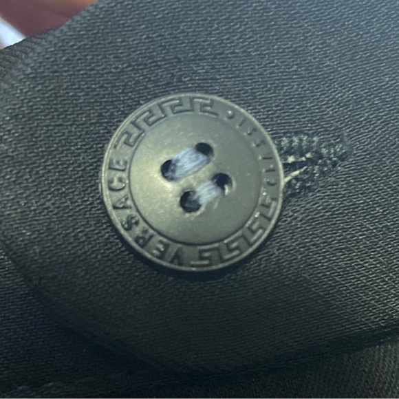 VERSACE Classic vintage black high waist pleated pants trousers - Picture 3 of 16